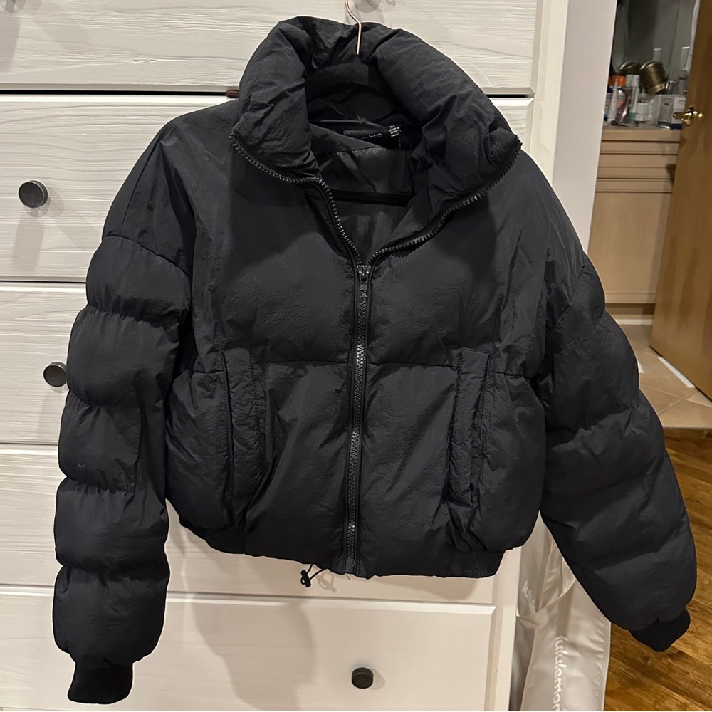 Boohoo Charcoal Puffer Jacket